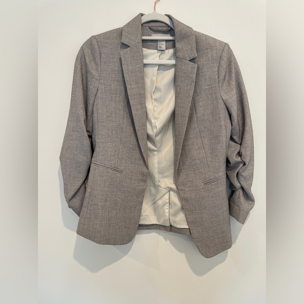 H&M Gray Blazer Professional Tailored Fit
